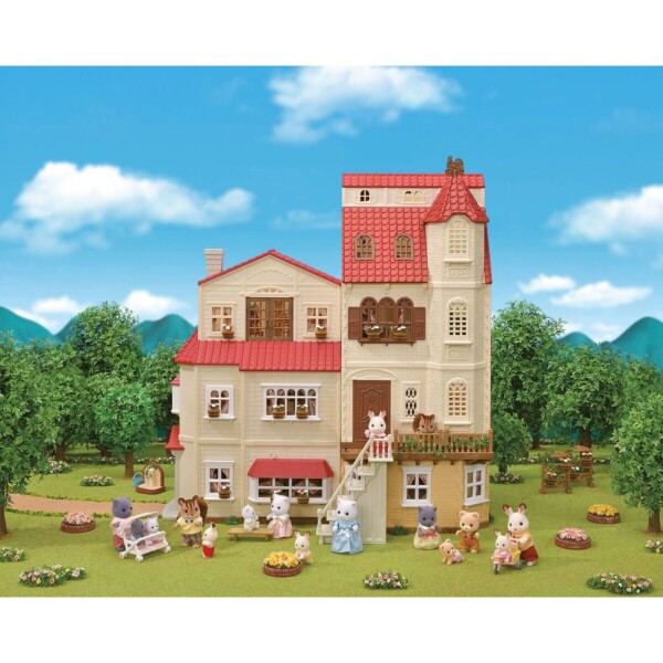 Sylvanian Families Casa 3 Pisos Ascensor + Muebles + Figura Sylvanian Families Casa 3 Pisos Ascensor + Muebles + Figura
