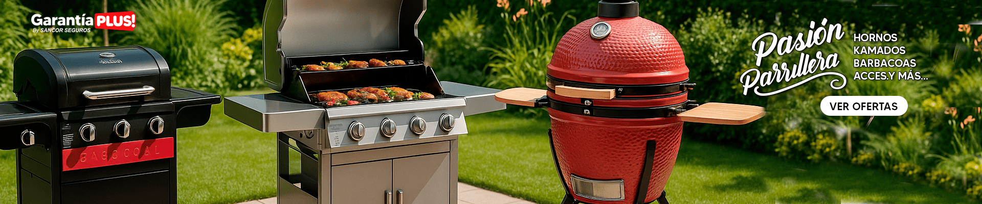 ¡Ofertas en Parrilleros, Barbacoas, Kamados y más, aprovechá!