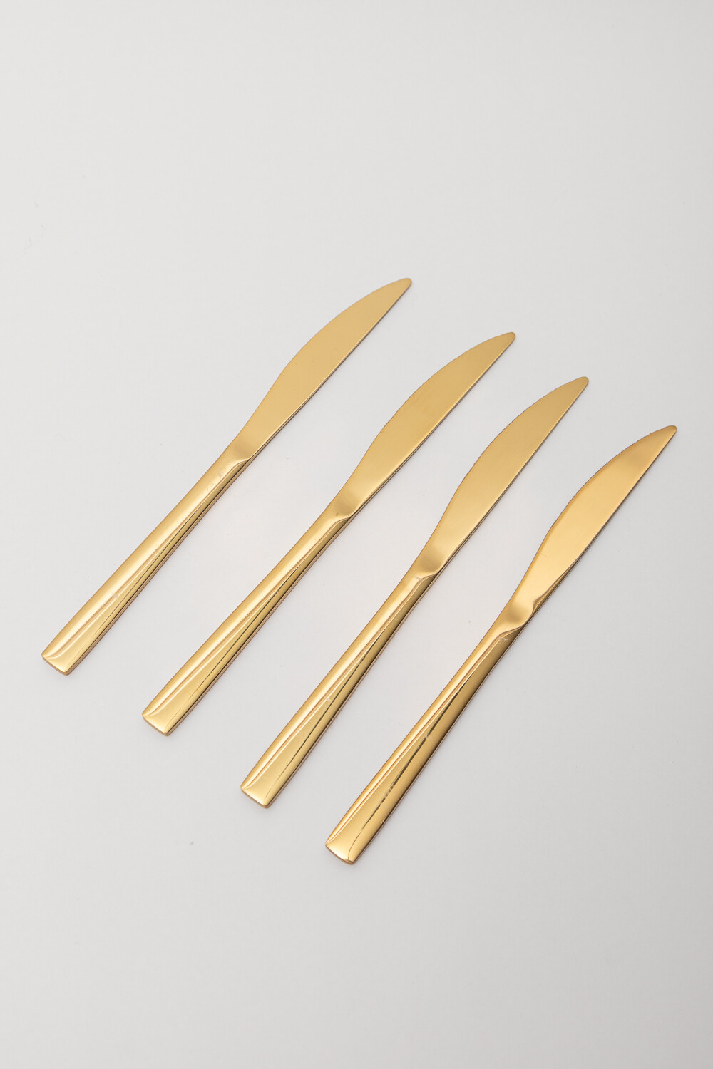 Cuchillo Asher Set 4 Un. Dorado Brillante Color Unico