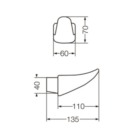 Percha De Loza Blanca 000