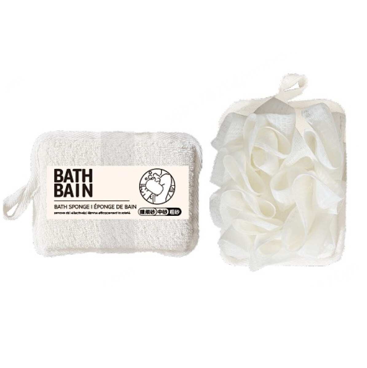 Esponja de baño doble 