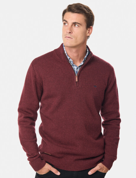 BUZO DE LANA DE ABRIGO Bordo