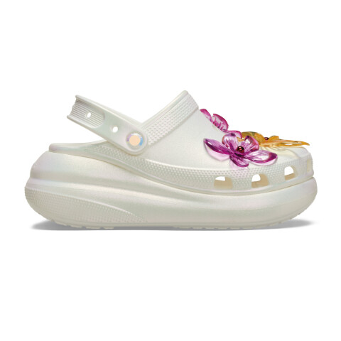Crush Pearlized Florals Clog - Unisex White