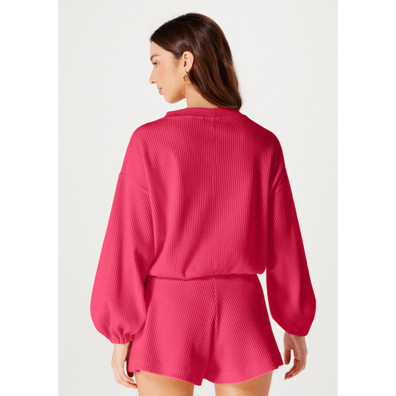 BLUSAO ML FEM ROSA MEDIO