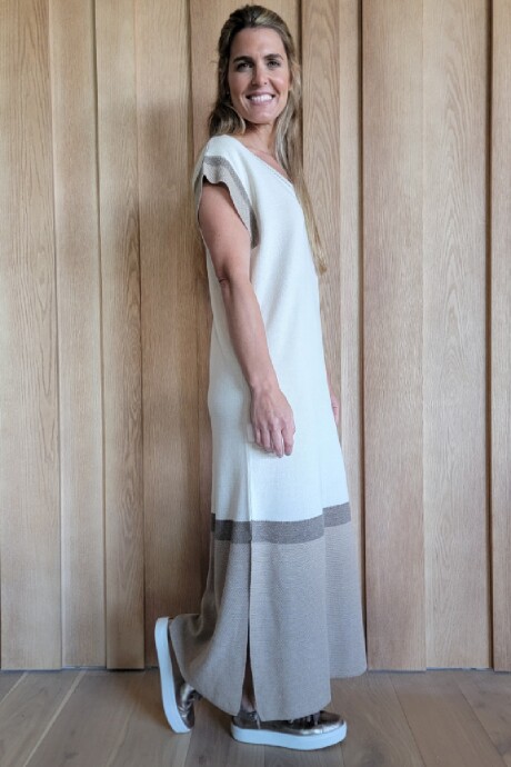 Vestido Violeta Tostado