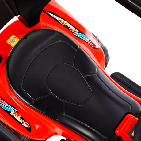Buggy Cuatriciclo Musical C/ Luces Y Guía Bebés Niños Rojo