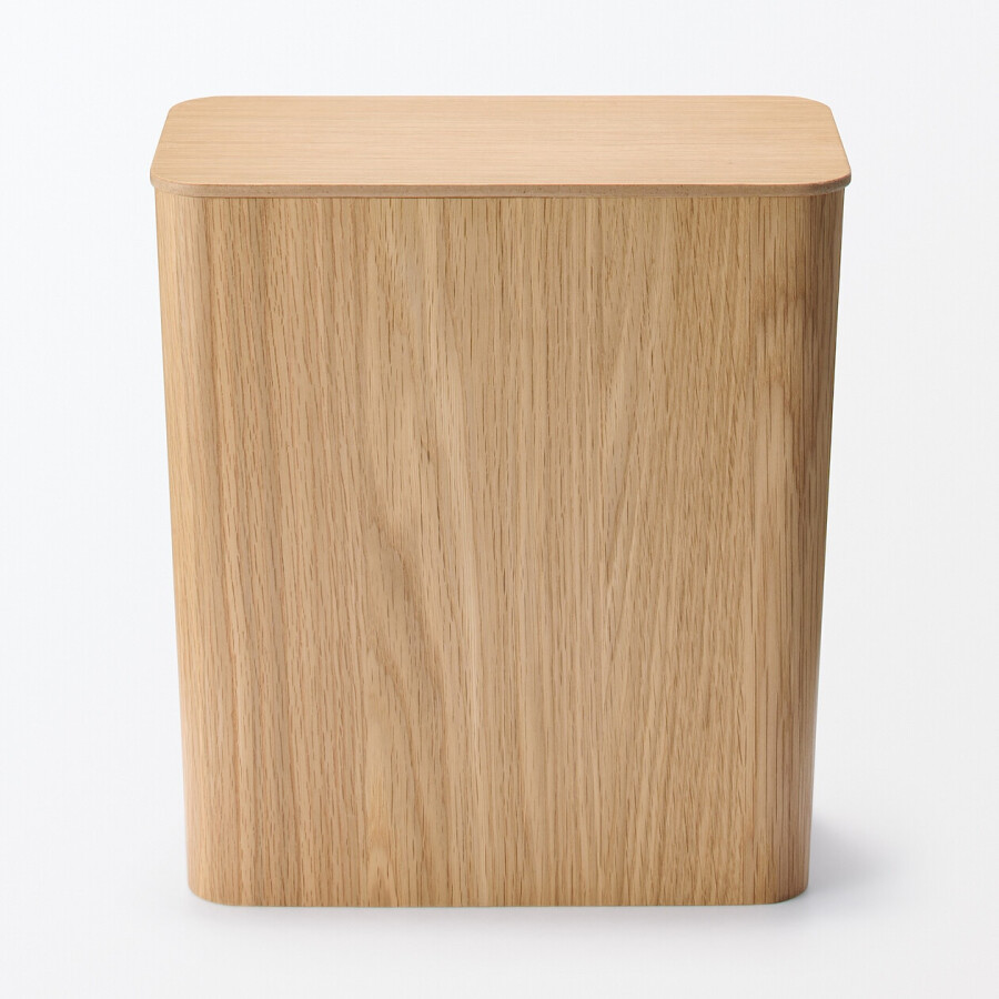 Papelera Oslo de madera con soporte de metal Papelera Oslo de madera con soporte de metal