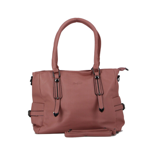 Darkness Cartera C/correa Larga Y Corta Rosa Claro