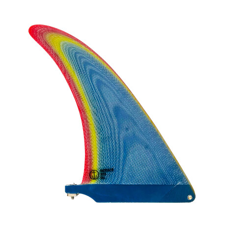 Quilla Captain Fin Alex Knost 9.5'' SINGLE FIN -Blue, Yellow, Red Quilla Captain Fin Alex Knost 9.5'' SINGLE FIN -Blue, Yellow, Red