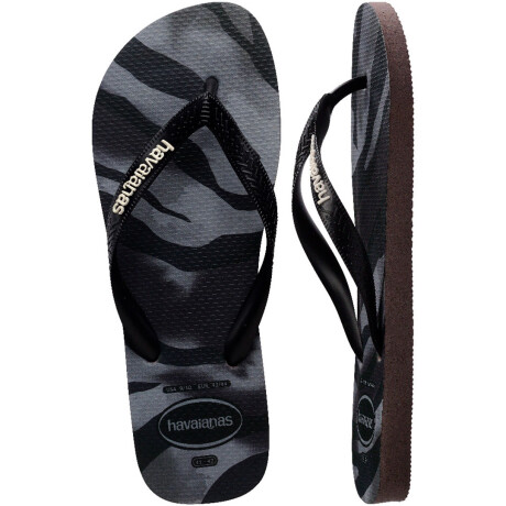 Sandalias de Hombre Havaianas Top Camu Negro - Gris