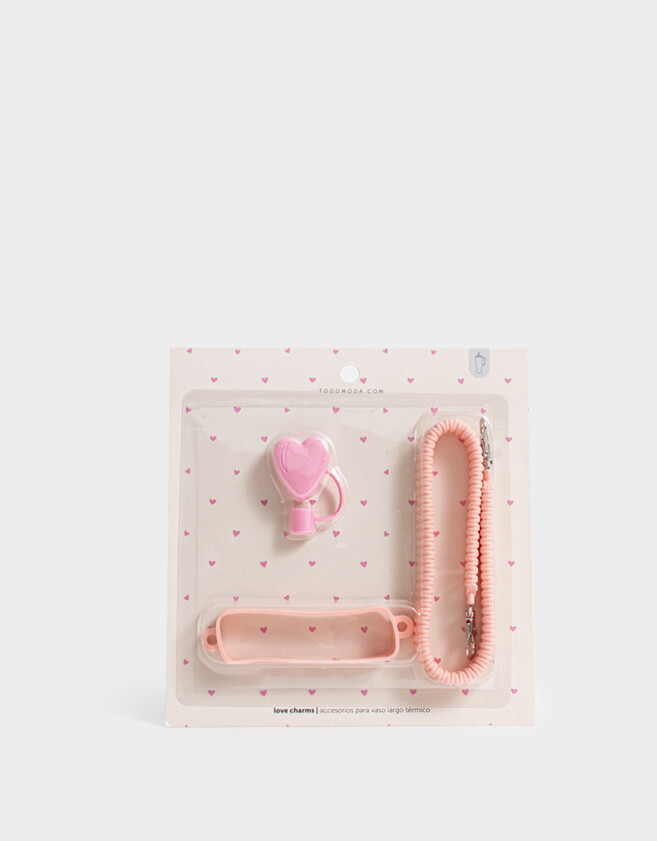 Rega Varios Liso Set De Accesorios Para Vaso - Rosa Claro