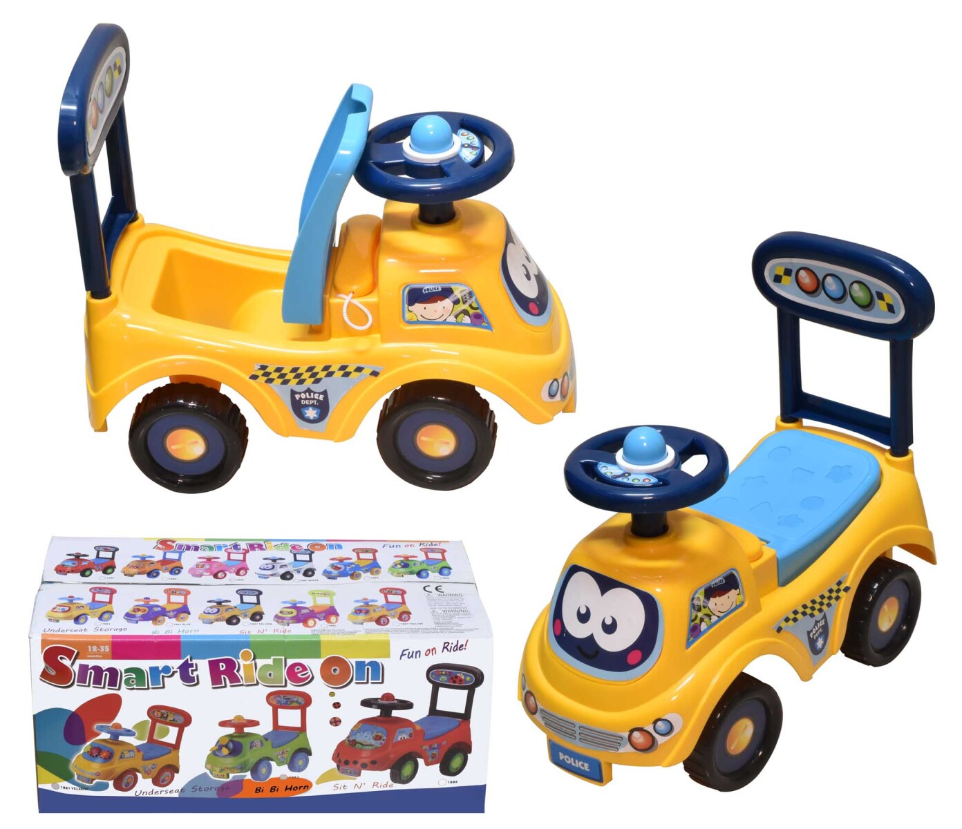 BUGGY POLICIA AMARILLO C/RESPALDO 1887 YELLOW 