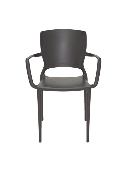 SILLA SOFIA C/POSABRAZOS 59X53X84CM GRAFITO SILLA SOFIA C/POSABRAZOS 59X53X84CM GRAFITO