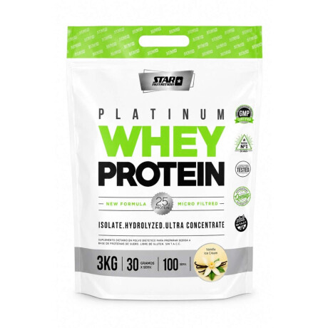 Platinum Whey Protein Star Nutrition Vainilla 3 kg