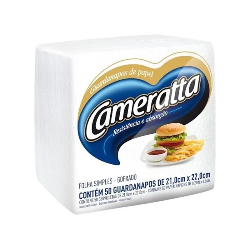 CAMERATTA SERVILLETAS 21X22CM 50U Cameratta Servilletas 21x22cm 50u