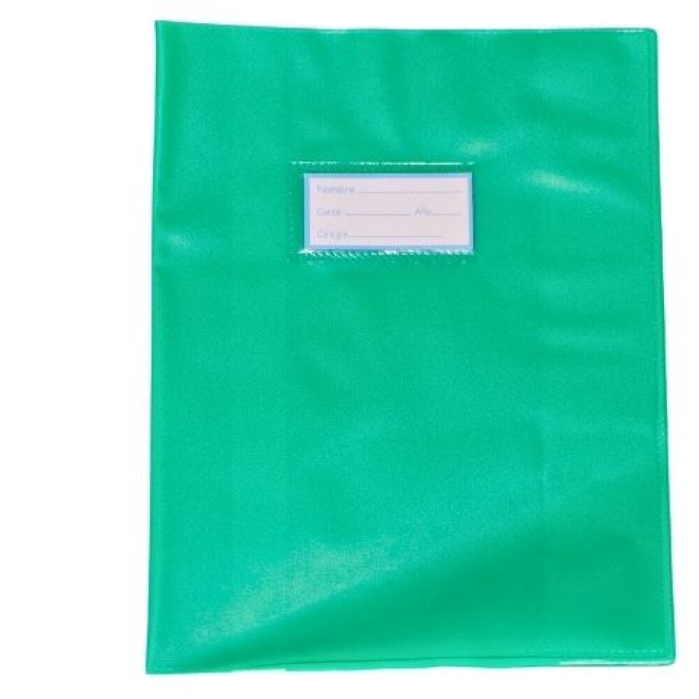 FORRO PLASTICO P.V.C. PARA CUADERNO COLOR VERDE
