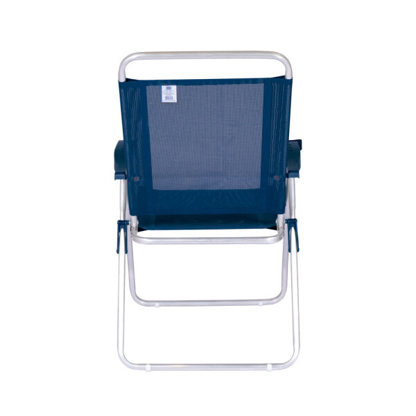 SILLA RECLINABLE 4 POSICIONES ALUMINIO BOREAL AZUL MARINO AZUL