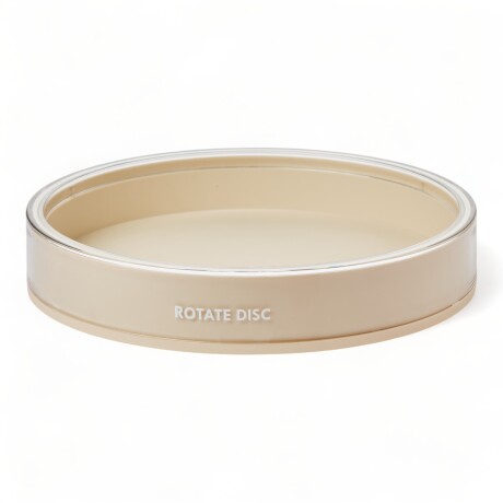 Bandeja O Plato Organizador Giratorio 24cmD 360º Antideslizantes Beige