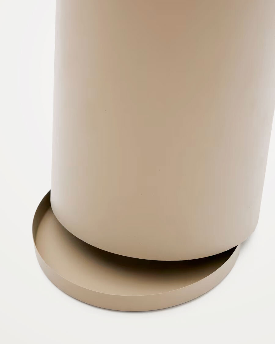 Paragüero Atin de metal beige