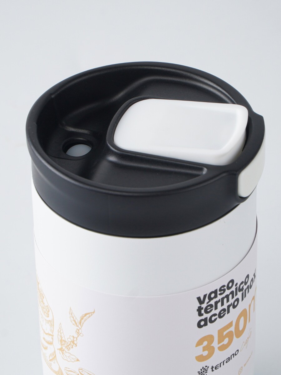 Vaso Térmico Push&Drink 350mL. - Blanco 
