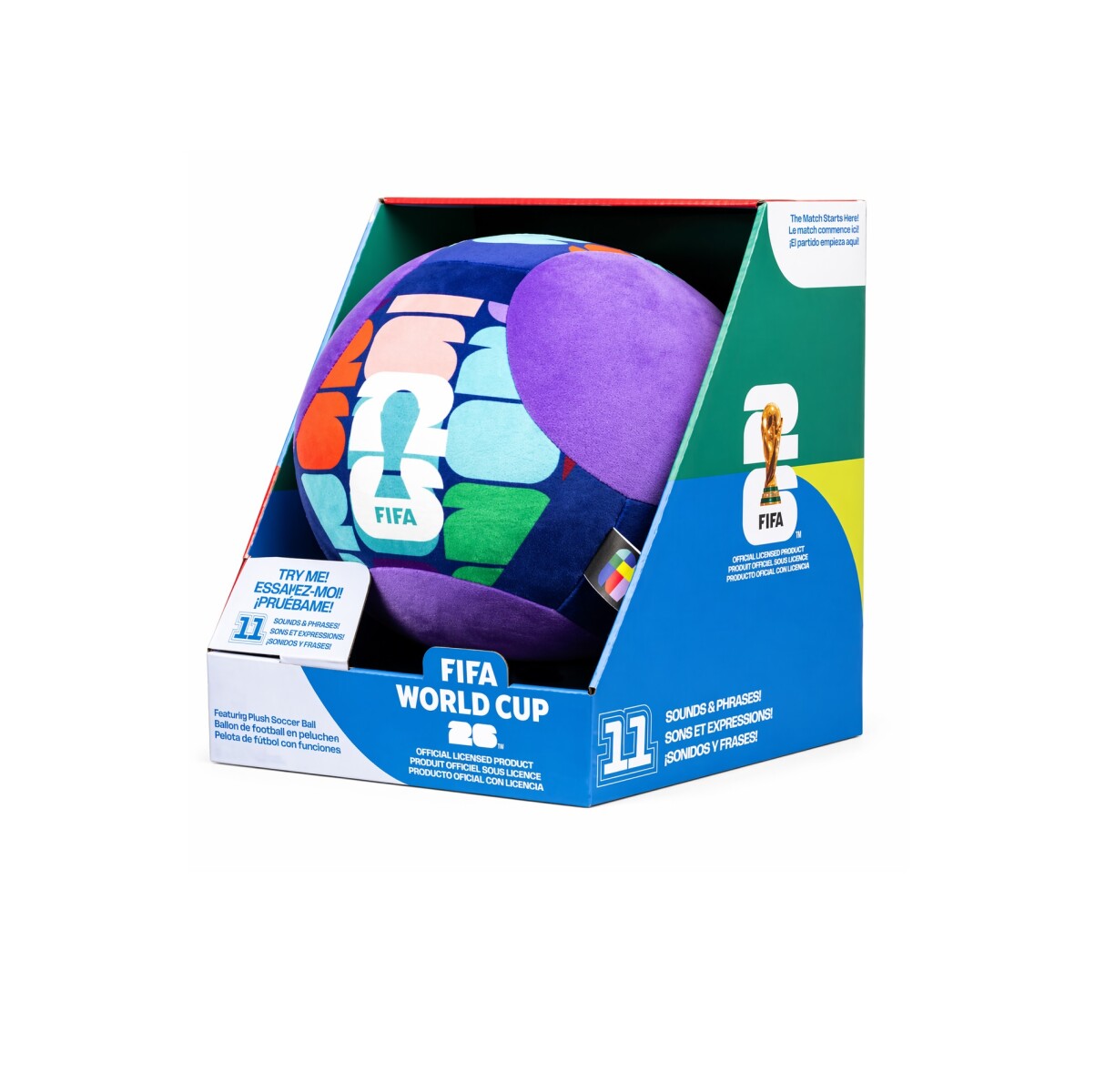 Pelota Peluche FIFA 9” con Sonido – Se Activa al Movimiento 