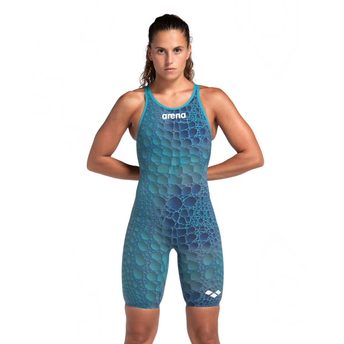 Malla De Competicion Para Mujer Arena Women's Powerskin Carbon Air2 Limited Edition Open Back - Abyss Caimano 