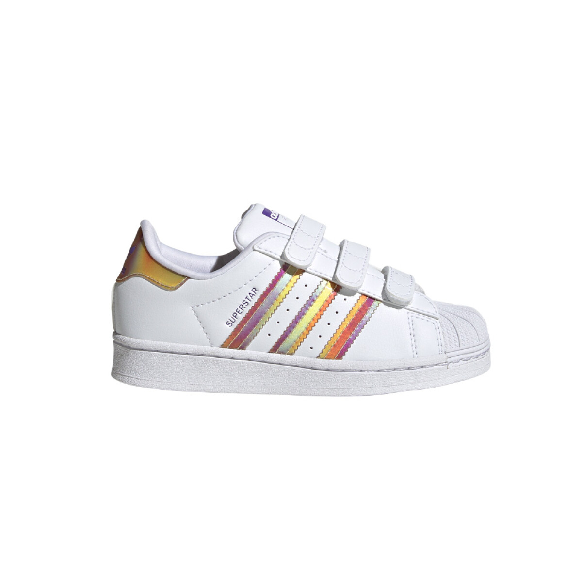 adidas SUPERSTAR - Cloud White / Cloud White / Purple Rush 