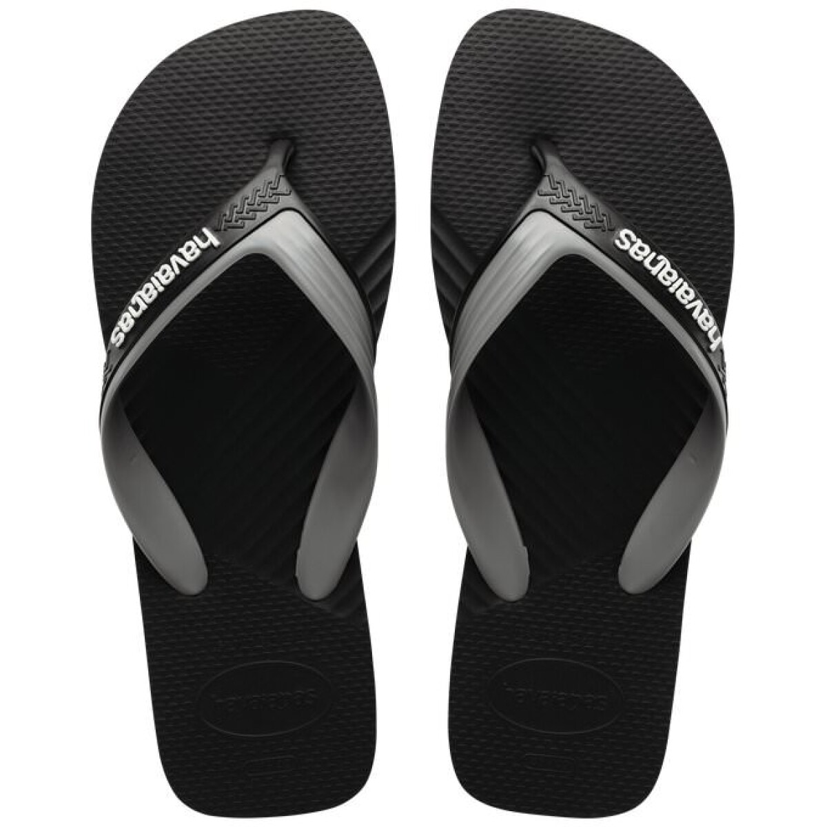 Sandalias de Hombre Havaianas Dual - Negro - Gris Acero 