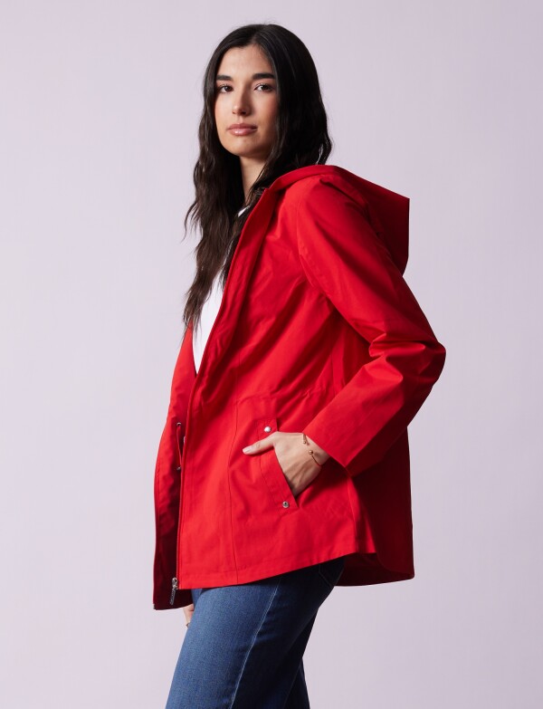 Campera Impermeable ROJO