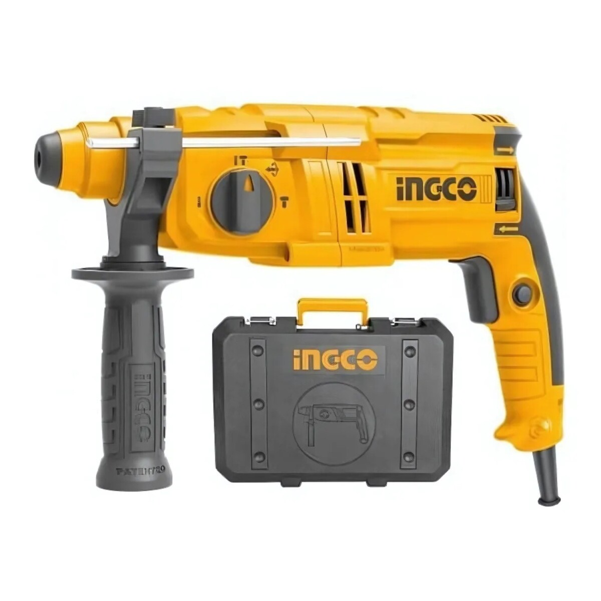 Rotomartillo 1.7 Jouls Ingco 650w 1700RPM con valija - Amarillo 