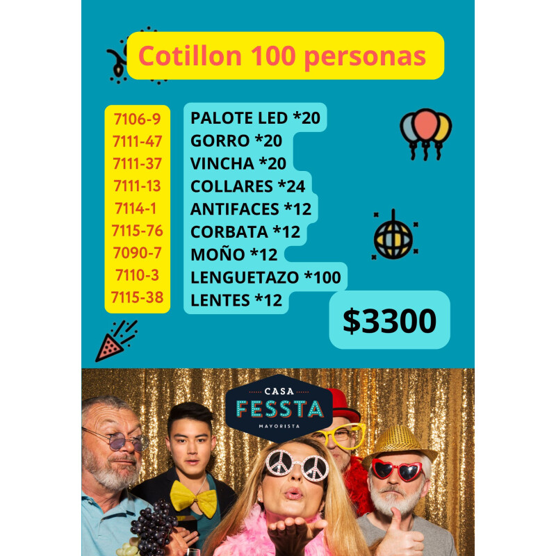 Cotillon 100 Personas Cotillon 100 Personas
