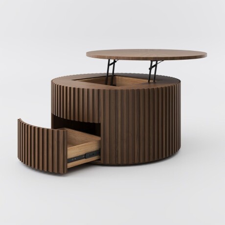 MESA DE CENTRO 3D MARRÓN - CIRCULAR