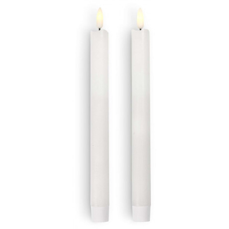 Vela candelabro LED ESBEN A25cm 2 uds Blanco