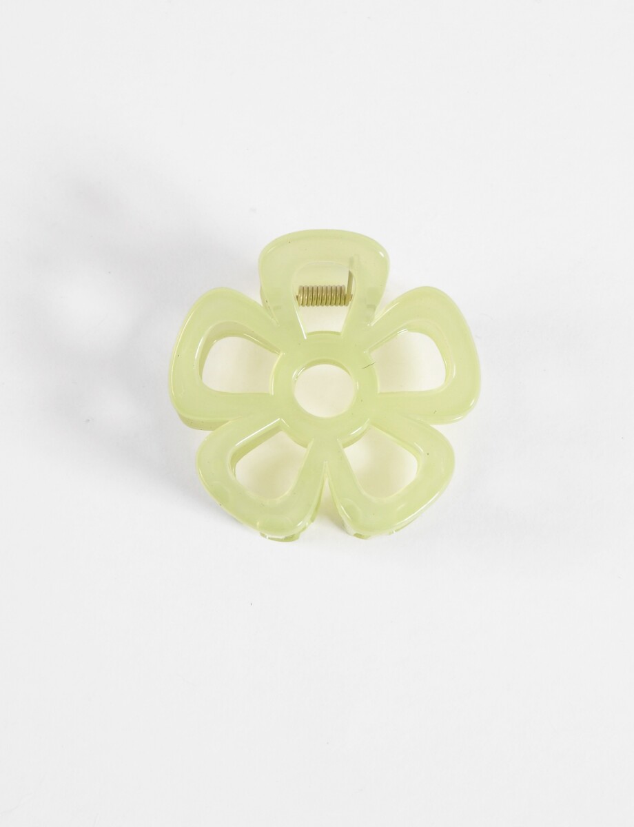 Broche Flower - verde 