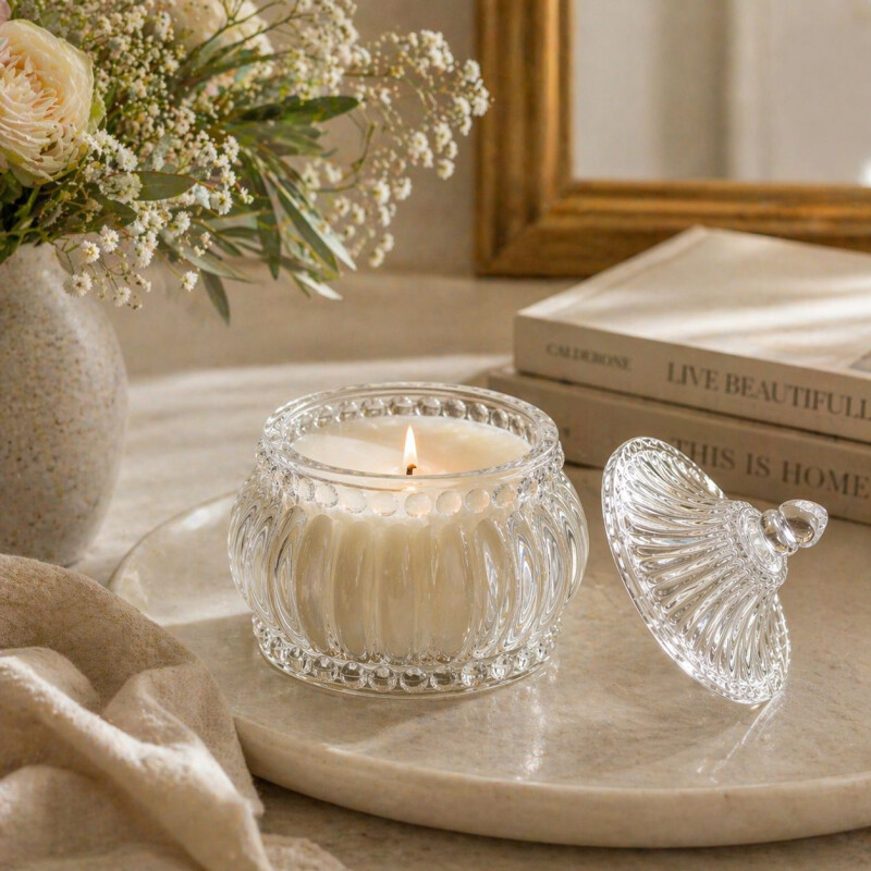 Caramelera de Vidrio Transparente - Modelo Milos Caramelera de Vidrio Transparente - Modelo Milos