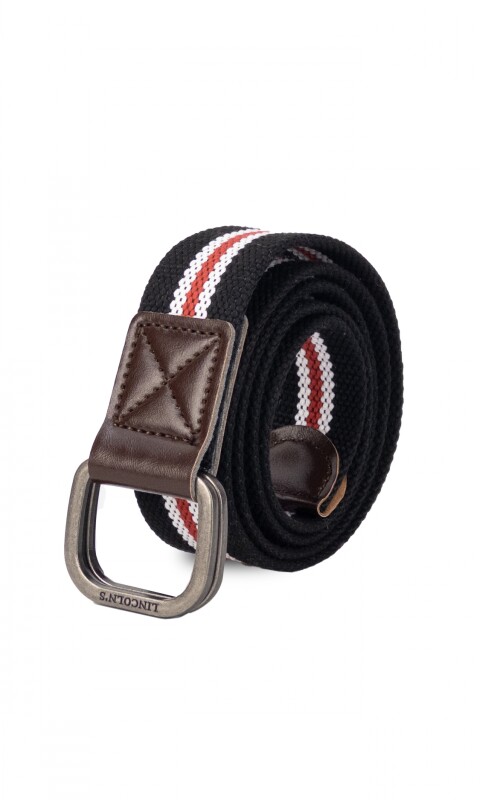 CINTO PAMPA 110 CMS. NEGRO C/ROJO