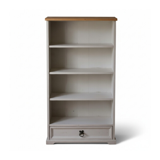 ESTANTERIA EN MADERA MACIZA BLANCO