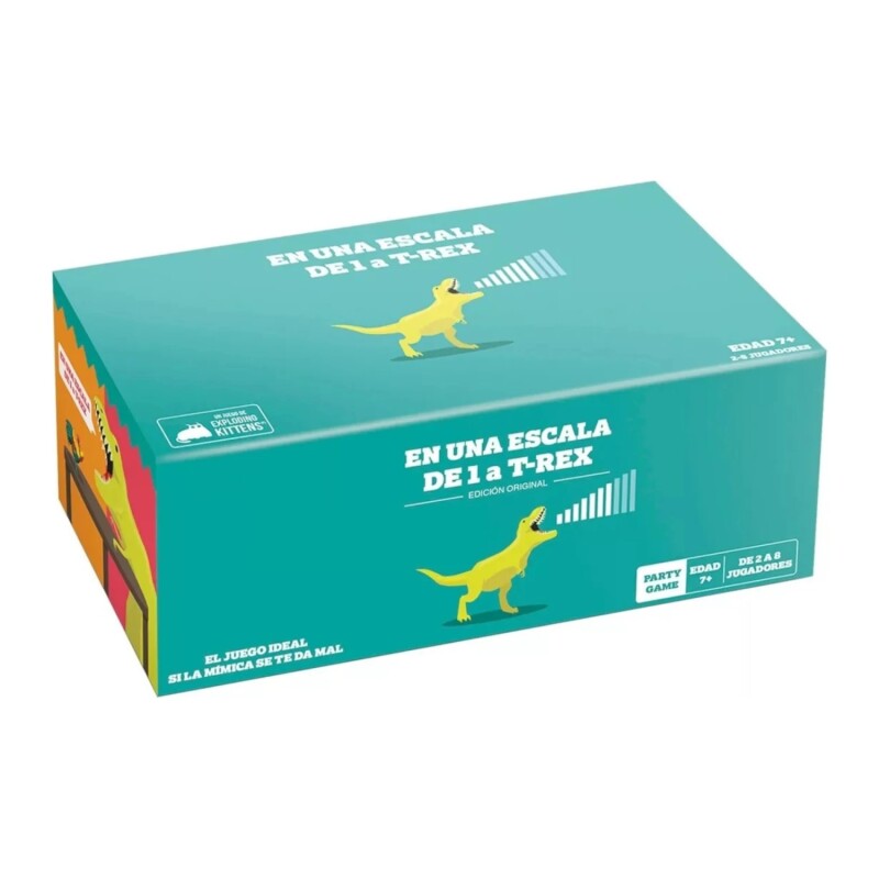 En Una Escala de 1 a T-Rex – Juego de Expresión y Gestos EN UNA ESCALA DE 1 A T'REX BASE ( CREADORES DE EXPLODING KITTENS)