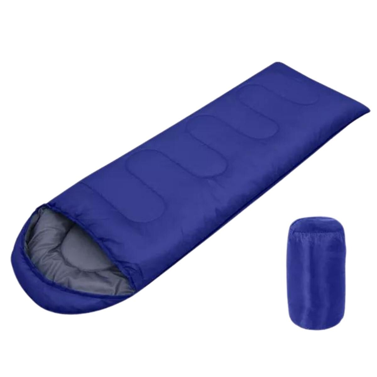 Sobre de dormir con capucha - 0.8 Kg - Azul Oscuro 