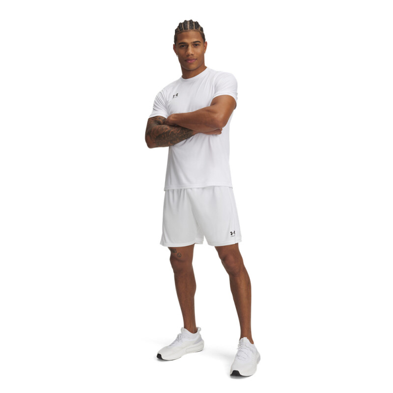 UA M Challenger Short-BLU WHT-100