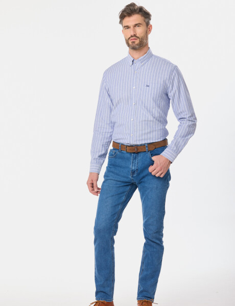 PANTALÓN DE JEAN SKINNY Azul claro