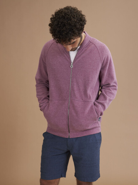 FLEECE SARIN BORDEAUX MELANGE