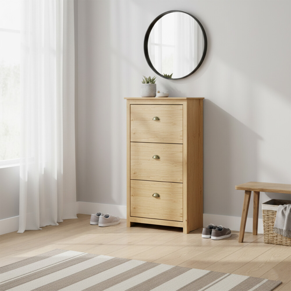 Zapatera 3 Cajones - Linea Colonial Freijo