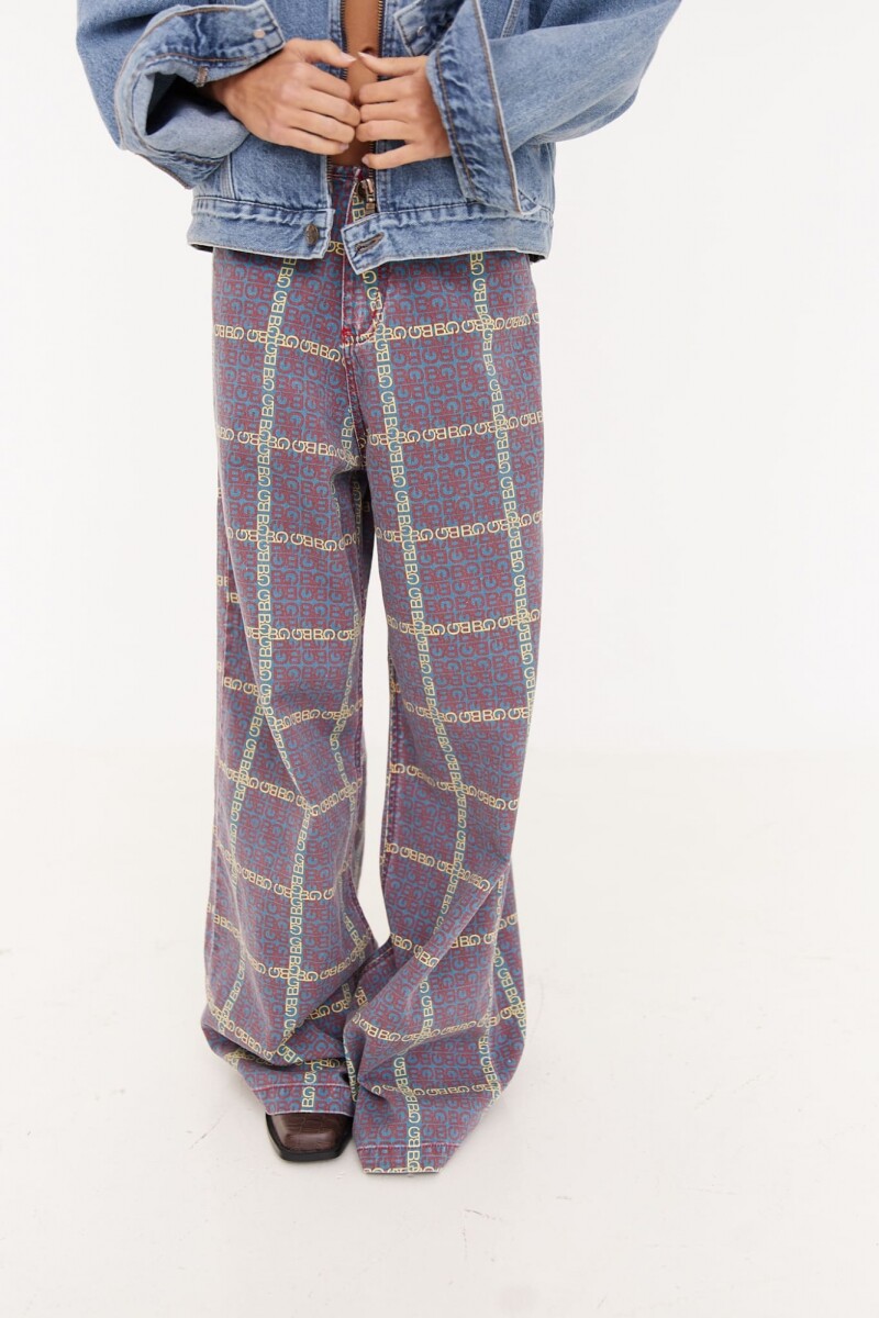 Pantalon Blaze Fucsia y petroleo