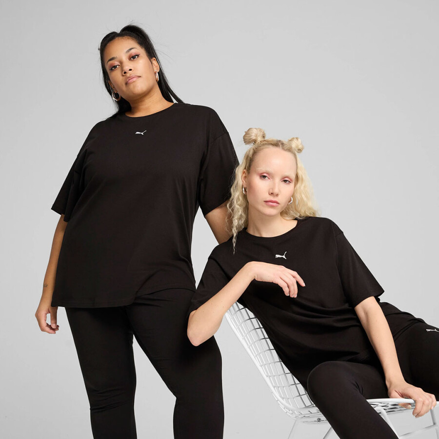 Remera de Mujer Puma Ess Relaxed Negro