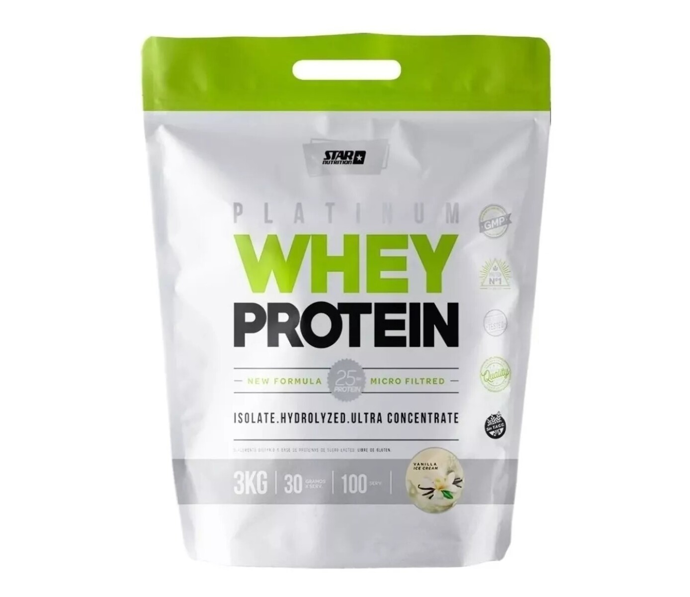 Whey Protein Premium 3kg Star Nutrition - Vainilla 