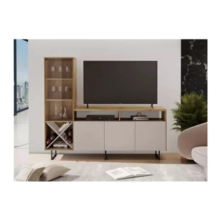 RACK LUZ CON CRISTALERA NORONHA OFF WHITE RACK LUZ CON CRISTALERA NORONHA OFF WHITE