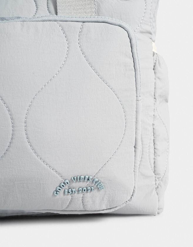 Bolsos Puffy Bolso Deportivo Acolchado - Azul Celeste