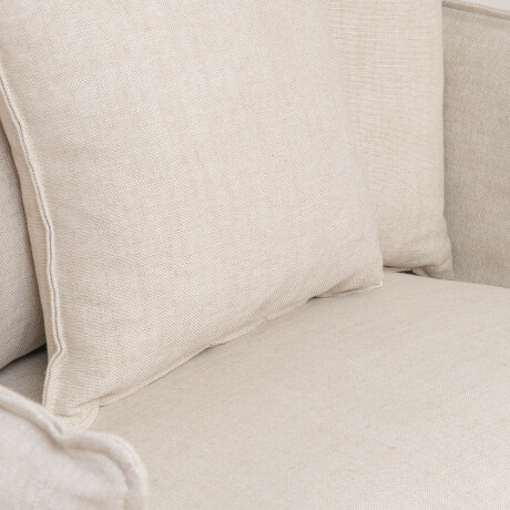 LOVESEAT FUNDA DESMONTABLE 1 CUERPO TELA-PREMIUM NATURAL-BEIGE BAHAMA NATURAL