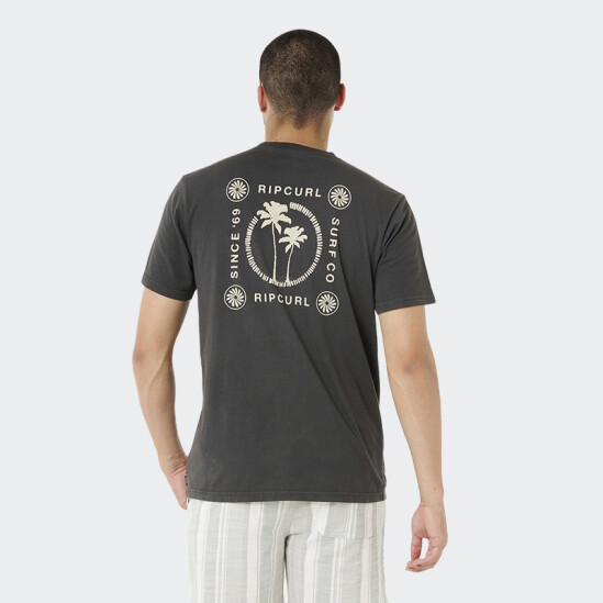 Remera Rip Curl Mod Cali Two Palms Negro